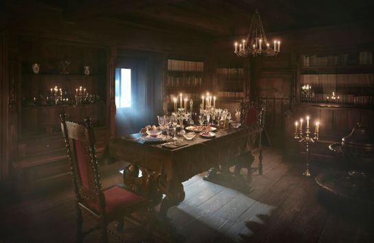 El comedor en el que los vencedores cenarán durante la noche de Halloween. El comedor en el que los vencedores cenarán durante la noche de Halloween.
