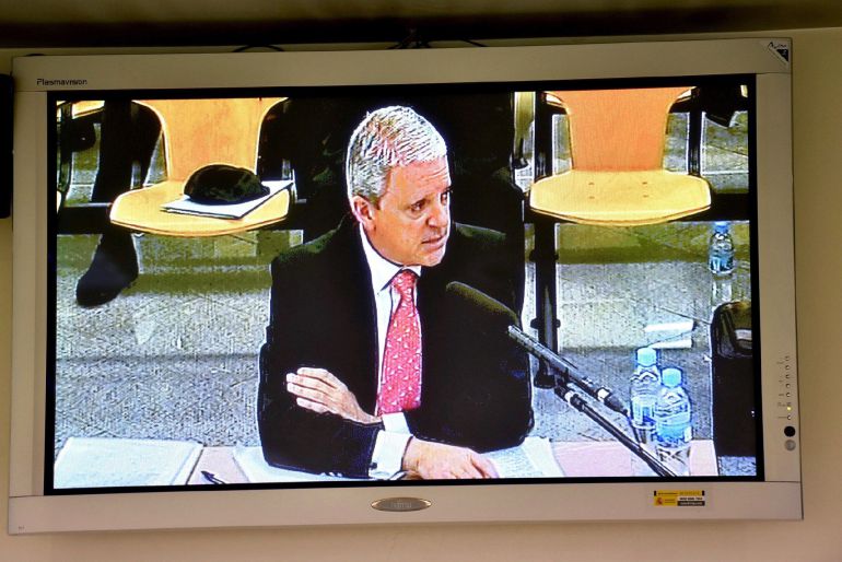 Monitor en la sala de prensa de la Audiencia Nacional en San Fernando de Henares con la declaración, por tercer día, del considerado número dos de la trama Gürtel y exsecretario de organización del PP gallego, Pablo Crespo Monitor en la sala de prensa de la Audiencia Nacional en San Fernando de Henares con la declaración, por tercer día, del considerado número dos de la trama Gürtel y exsecretario de organización del PP gallego, Pablo Crespo