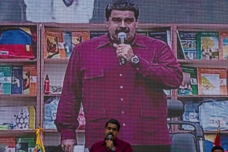 El presidente de Venezuela, Nicolás Maduro, habla ante seguidores en un acto de gobierno. El presidente de Venezuela, Nicolás Maduro, habla ante seguidores en un acto de gobierno.