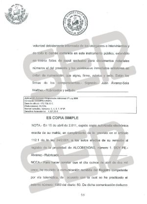 La venta se formalizó ante notario por un precio de 175.726 euros. La venta se formalizó ante notario por un precio de 175.726 euros.