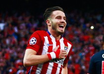 Saúl Ñíguez celebra su gol frente al Bayern