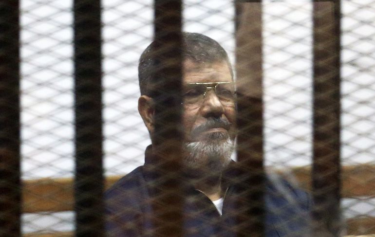 Mohamed Mursi, en una foto en El Cairo en junio de 2015. Mohamed Mursi, en una foto en El Cairo en junio de 2015.