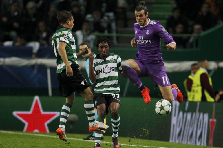 Bale jugando cotnra el Sporting de Portugal Bale jugando cotnra el Sporting de Portugal