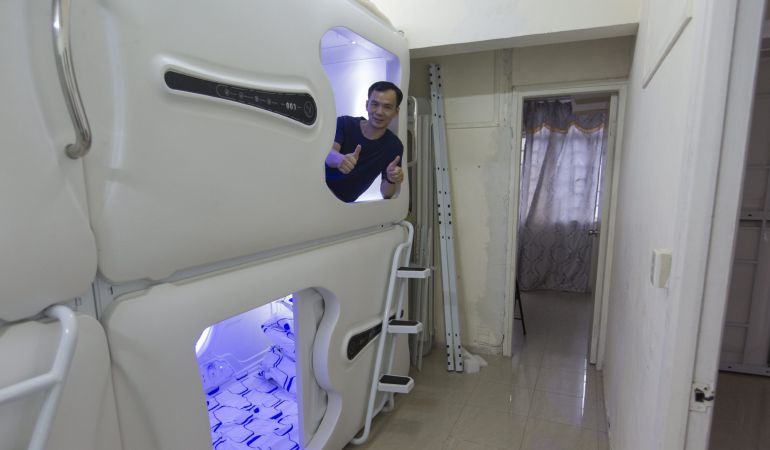 Los apartamentos capsula prentenden revolucionar la vivienda en China. Los apartamentos capsula prentenden revolucionar la vivienda en China.