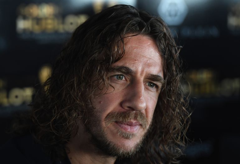 Primer plano de Carles Puyol Primer plano de Carles Puyol