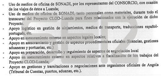 Condiciones contempladas en el acuerdo. Condiciones contempladas en el acuerdo.