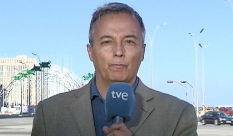 Vicenç Sanclemente, en una crónica desde La Habana para Televisión Española. Vicenç Sanclemente, en una crónica desde La Habana para Televisión Española.