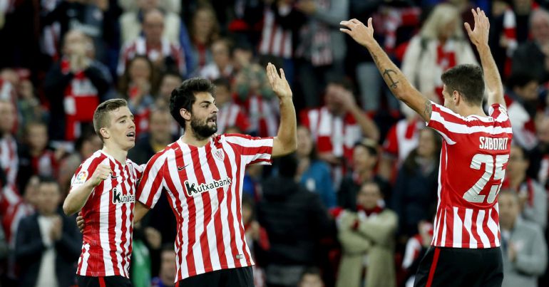 El Athletic celebra un gol en San Mamés El Athletic celebra un gol en San Mamés