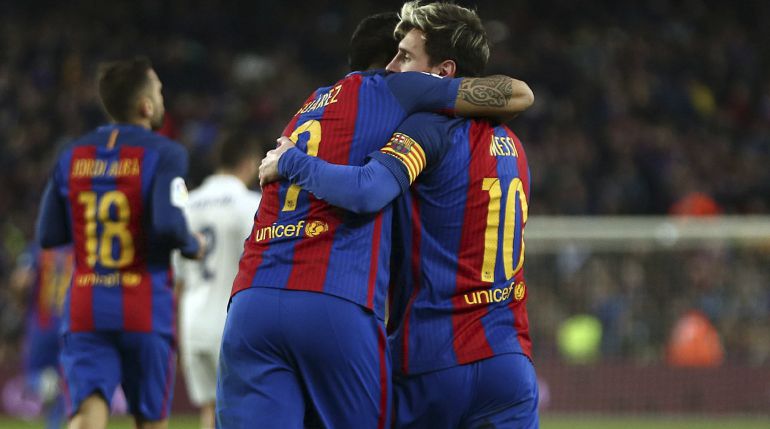 Luis Suárez y Leo Messi, en El Clásico. Luis Suárez y Leo Messi, en El Clásico.