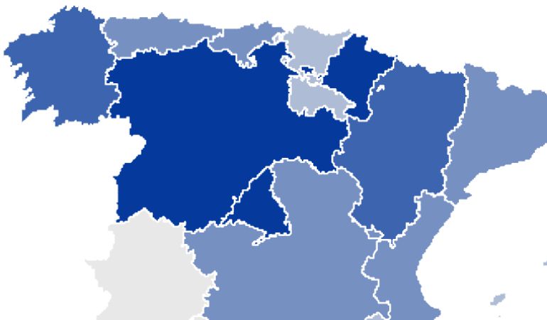 Índice de lectura de las comunidades españolas, según el informe PISA. Índice de lectura de las comunidades españolas, según el informe PISA.