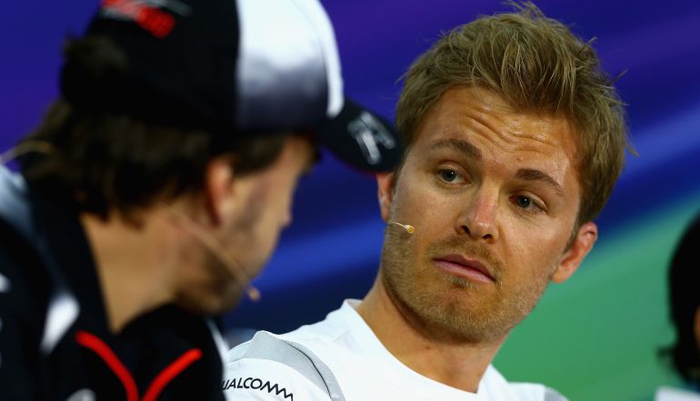 Fernando Alonso y Nico Rosberg. Fernando Alonso y Nico Rosberg.
