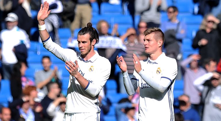 Toni Kroos y Gareth Bale, durante un encuentro en el Bernabéu Toni Kroos y Gareth Bale, durante un encuentro en el Bernabéu