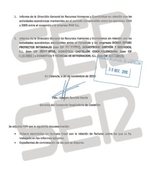 Denuncia de la Generalitat Valenciana (página 2 de 2). Denuncia de la Generalitat Valenciana (página 2 de 2).