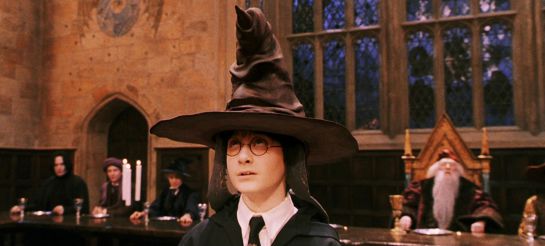 Harry Potter y el sombrero seleccionador. Harry Potter y el sombrero seleccionador.