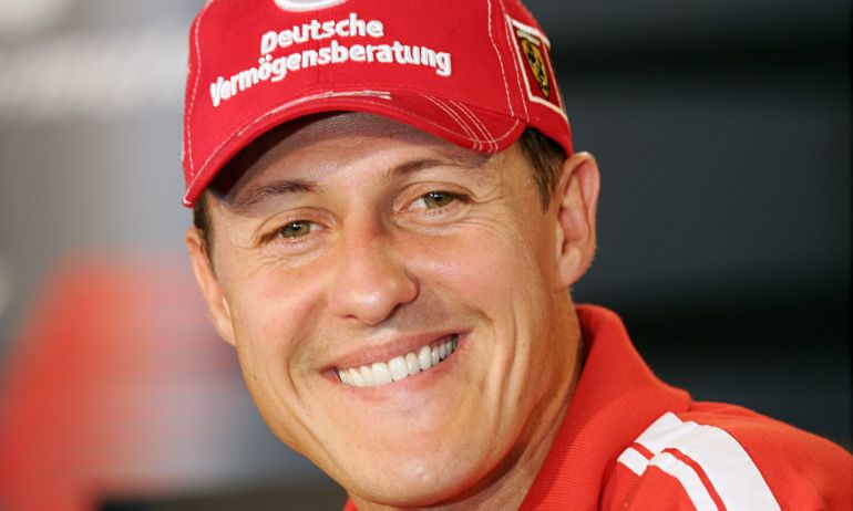 Primer plano de Michael Schumacher Primer plano de Michael Schumacher