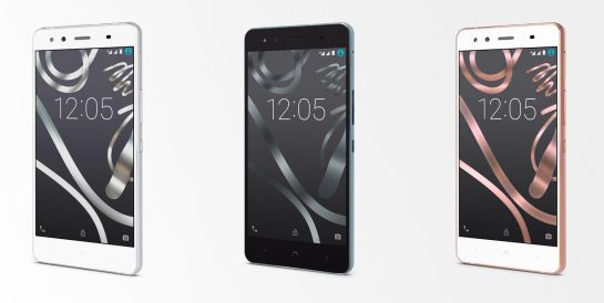 Los tres modelos de BQ Aquaris X5 Plus. Los tres modelos de BQ Aquaris X5 Plus.