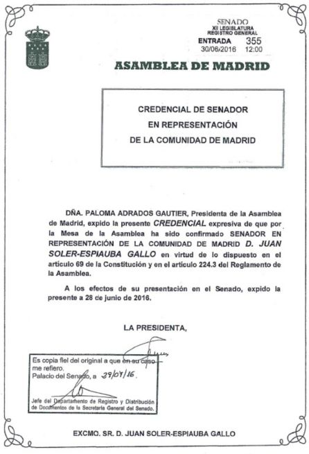 Caso Teatro: La Policía acusa al senador Juan Soler de amañar contratos cuando era alcalde de Getafe Caso Teatro: La Policía acusa al senador Juan Soler de amañar contratos cuando era alcalde de Getafe