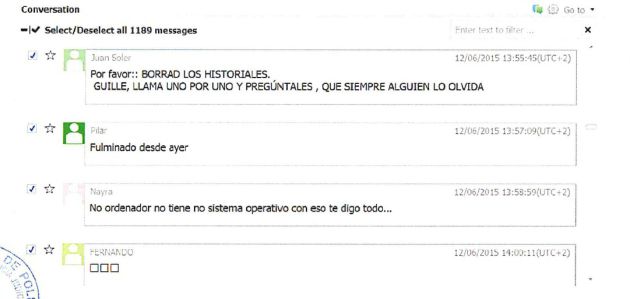Caso Teatro: Juan Soler: "Borrad los historiales"; un concejal: "Lo formateo y no quedan ni las raspas" Caso Teatro: Juan Soler: "Borrad los historiales"; un concejal: "Lo formateo y no quedan ni las raspas"