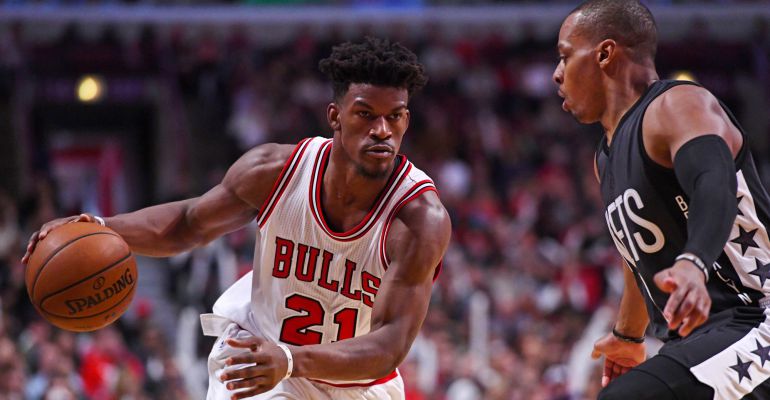 Jimmy Butler, durante el partido ante los Nets Jimmy Butler, durante el partido ante los Nets
