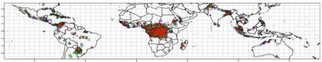 Concentración de los truenos en la Tierra. Concentración de los truenos en la Tierra.