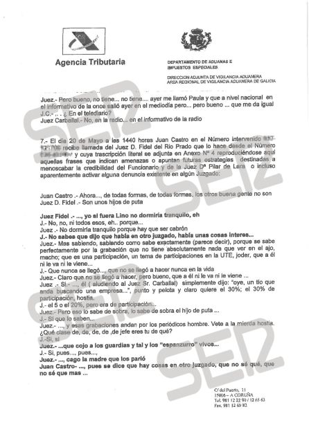 Corrupción en Galicia: Un juez, a un imputado: "La jueza De Lara está loca perdida, le va a caer un carallazo" Corrupción en Galicia: Un juez, a un imputado: "La jueza De Lara está loca perdida, le va a caer un carallazo"