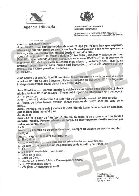 Corrupción en Galicia: Un juez, a un imputado: "La jueza De Lara está loca perdida, le va a caer un carallazo" Corrupción en Galicia: Un juez, a un imputado: "La jueza De Lara está loca perdida, le va a caer un carallazo"