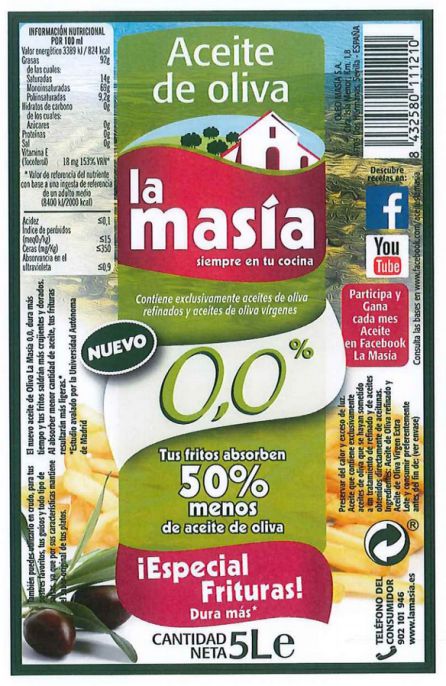 La nueva etiqueta del producto incluye, de forma muy visible, el símbolo que vincula inequívocamente el "0,0" a la acidez. La nueva etiqueta del producto incluye, de forma muy visible, el símbolo que vincula inequívocamente el "0,0" a la acidez.