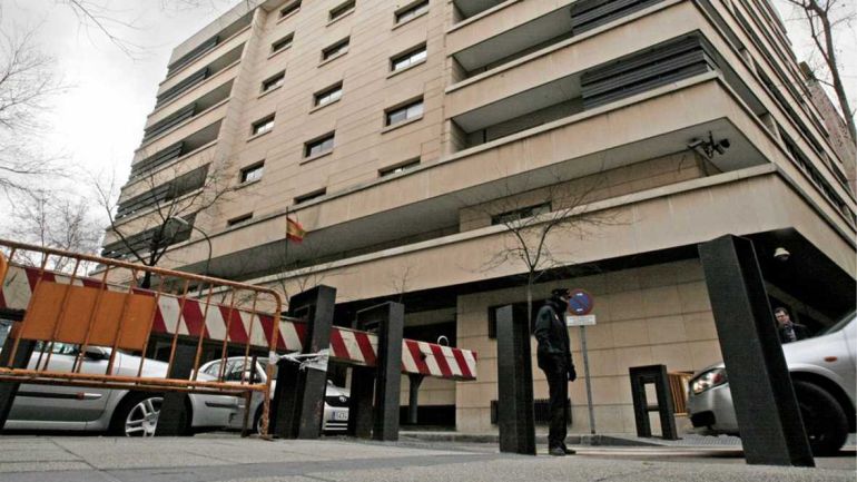 Una de las entradas a la Audiencia Nacional en Madrid. Una de las entradas a la Audiencia Nacional en Madrid.