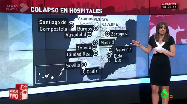 'Vayadolid', en un mapa de 'Al Rojo Vivo'. 'Vayadolid', en un mapa de 'Al Rojo Vivo'.