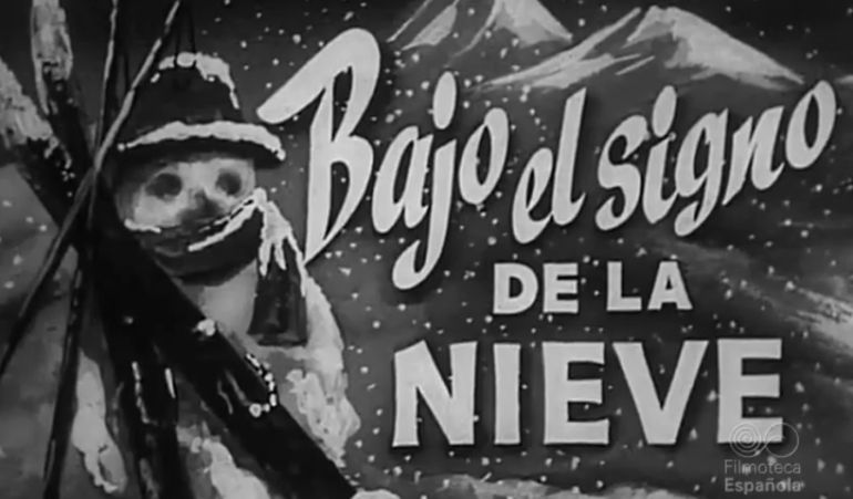 Cabecera del reportaje sobre un temporal de nieve en el NO-DO del 28 de enero de 1957. Cabecera del reportaje sobre un temporal de nieve en el NO-DO del 28 de enero de 1957.