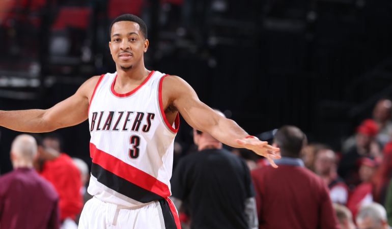 CJ McCollum, durante un encuentro de los Blazers CJ McCollum, durante un encuentro de los Blazers