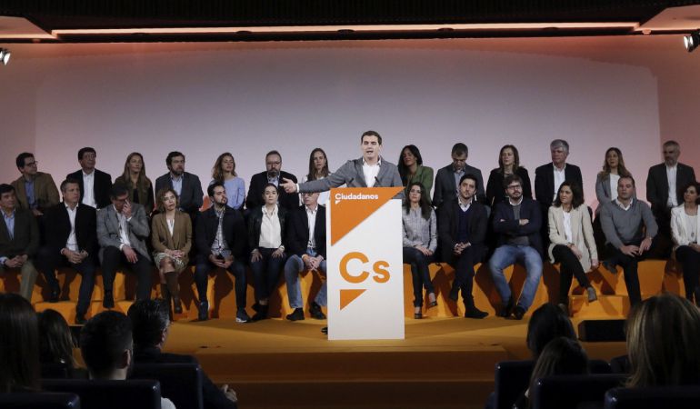 El presidente de Ciudadanos, Albert Rivera, presenta a su nueva Ejecutiva. El presidente de Ciudadanos, Albert Rivera, presenta a su nueva Ejecutiva.