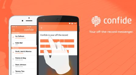 Confide permite enviar fotos, textos y documentos. Confide permite enviar fotos, textos y documentos.
