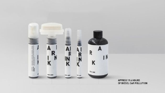 La tinta derivada de la contaminación. La tinta derivada de la contaminación.