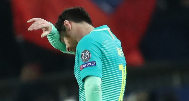 Messi, al acabar el partido Messi, al acabar el partido