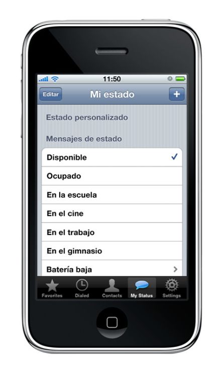 Estados de WhatsApp en 2009. Estados de WhatsApp en 2009.