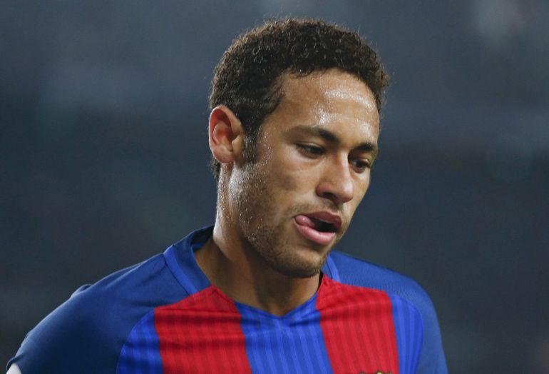 Neymar, durante un partido con el Barça Neymar, durante un partido con el Barça
