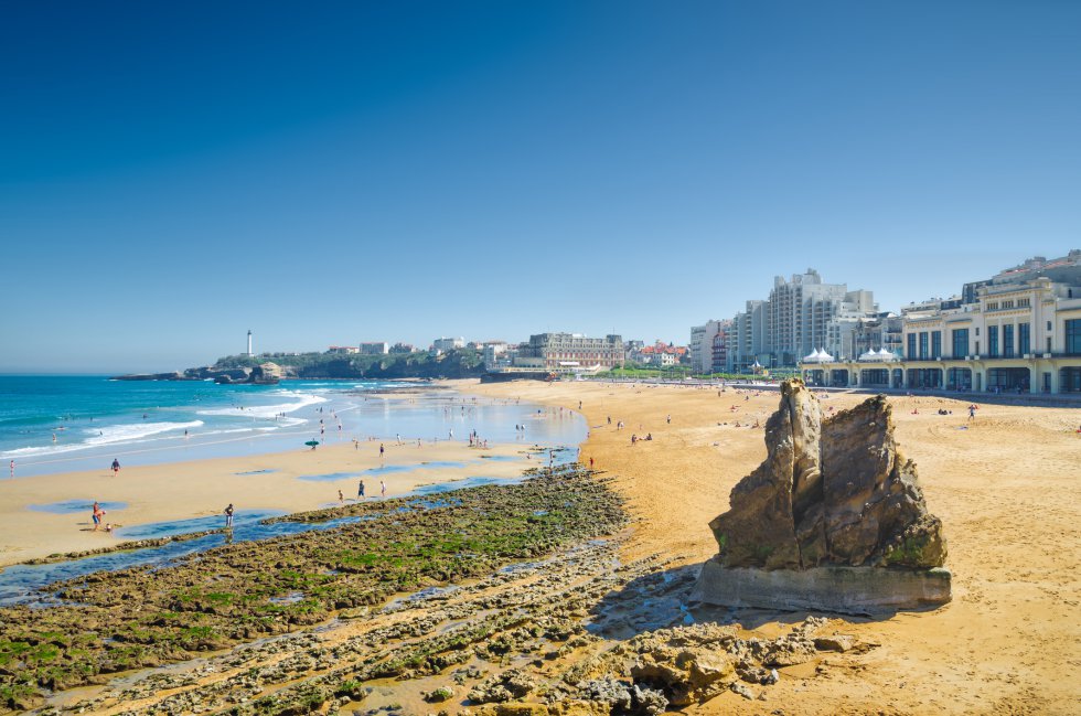 Plage de la Côte des Basques (Biarritz, Francia). Plage de la Côte des Basques (Biarritz, Francia).