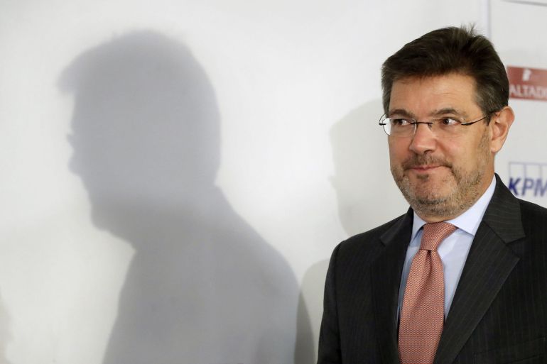El ministro de Justicia, Rafael Catalá El ministro de Justicia, Rafael Catalá