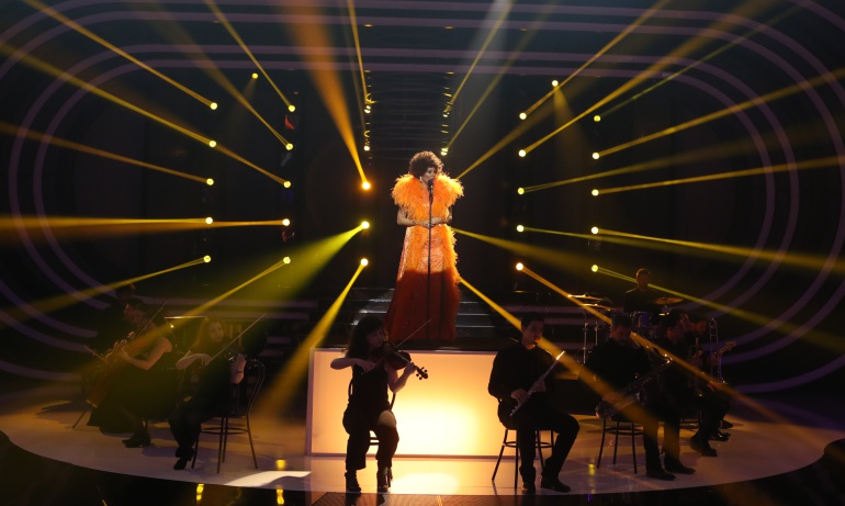 Lorena Gómez como Shirley Bassey en la semifinal 'TCMS 5'
Lorena Gómez como Shirley Bassey en la semifinal 'TCMS 5'