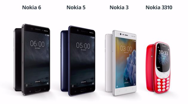 Nokia 6, Nokia 5, Nokia 3 y nuevo Nokia 3310 Nokia 6, Nokia 5, Nokia 3 y nuevo Nokia 3310