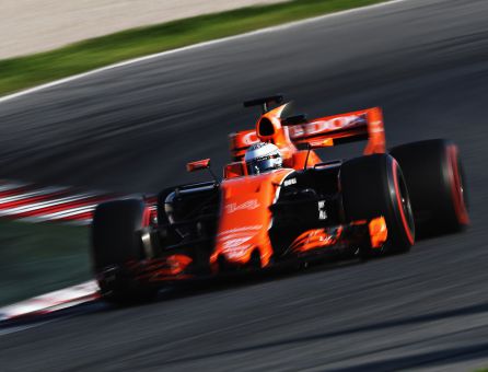 Fernando Alonso en Montmelo. Fernando Alonso en Montmelo.