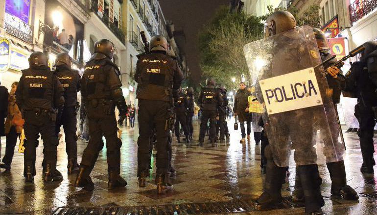 Agentes de Policía durante las 'Marchas de la Dignidad' Agentes de Policía durante las 'Marchas de la Dignidad'