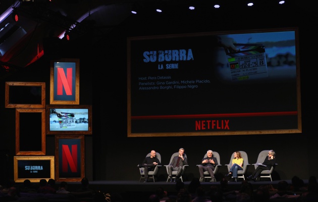El panel de 'Suburra', la serie original de Italia El panel de 'Suburra', la serie original de Italia