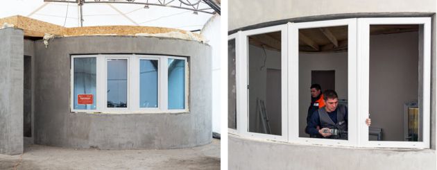 Proceso de montaje de las ventanas. Proceso de montaje de las ventanas.