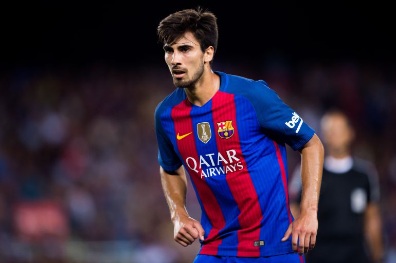 André Gomes, durante un partido con el Barça André Gomes, durante un partido con el Barça