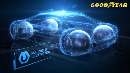 Goodyear presentó en 2016 un neumático que se conecta al vehículo mediante levitación magnética a través e electroimanes. Goodyear presentó en 2016 un neumático que se conecta al vehículo mediante levitación magnética a través e electroimanes.