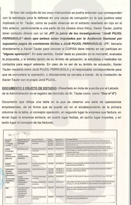 El sumario del caso incluye facturas que la empresa COPISA, una de las mayores beneficiadas por obra pública en Cataluña, pagó a dos empresas de Jordi Pujol Ferrusola El sumario del caso incluye facturas que la empresa COPISA, una de las mayores beneficiadas por obra pública en Cataluña, pagó a dos empresas de Jordi Pujol Ferrusola