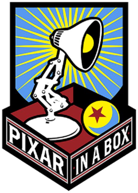 Logo de Pixar in a box. Logo de Pixar in a box.