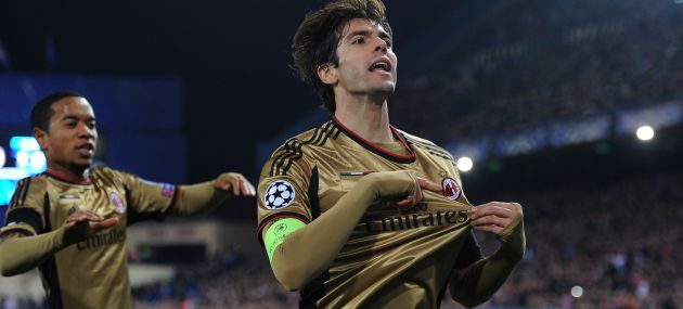 Kaká celebra su gol en el Calderón Kaká celebra su gol en el Calderón